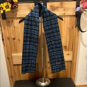 The Vermont Flannel Co. Classic Blue and Green Tartan Scarf